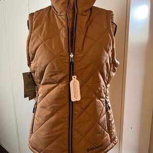 Free Country Women's Quilted Brown Vest